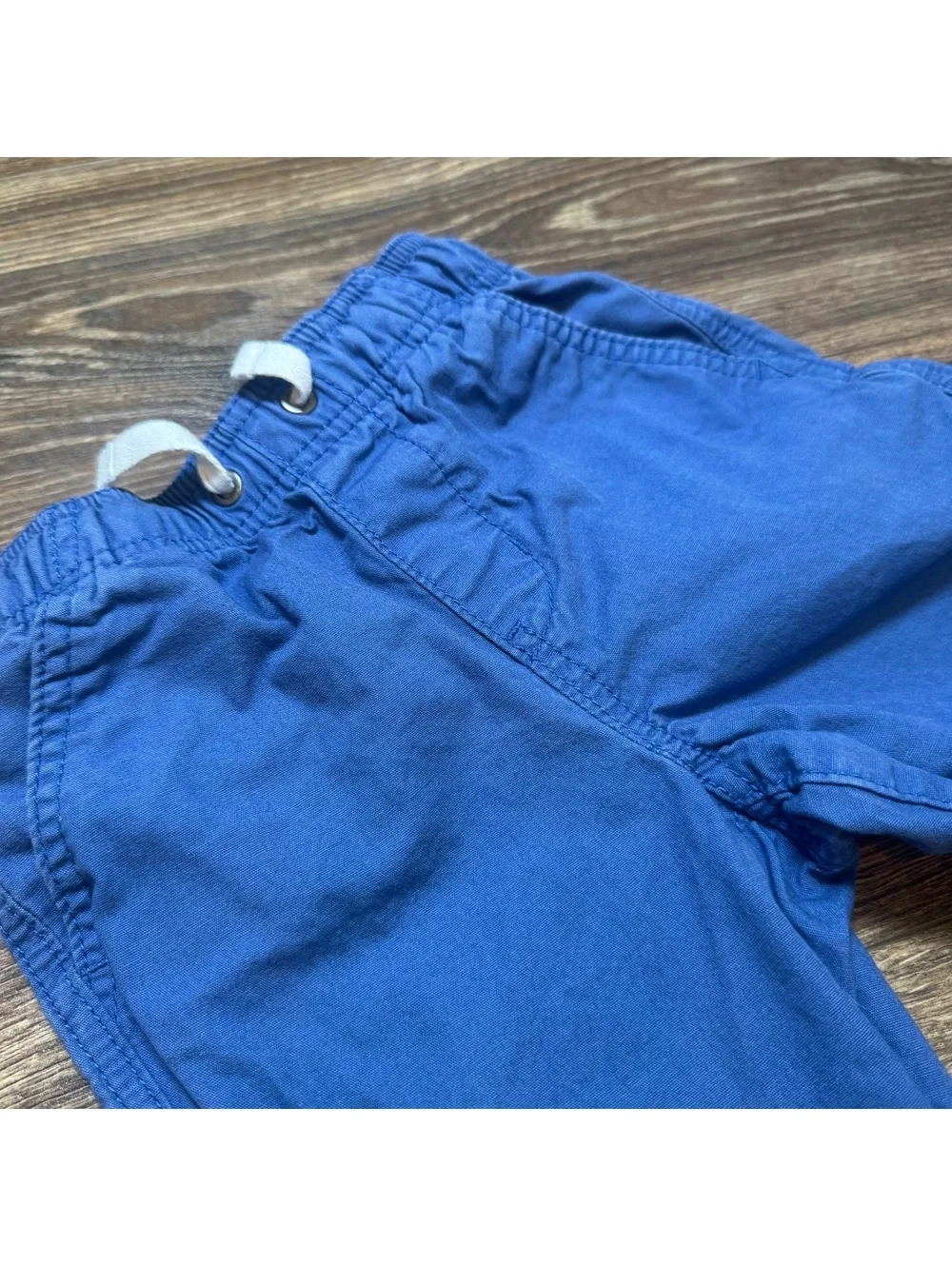 Hanna Andersson bright blue pull-on shorts